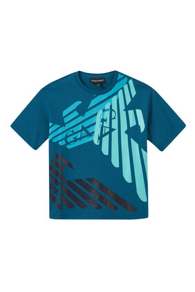 Macro Eagle Logo-Print T-Shirt